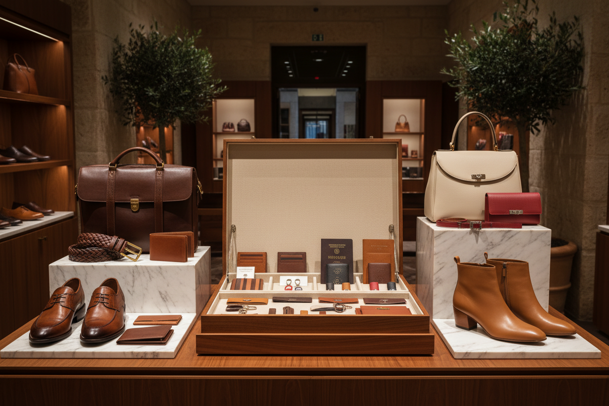 leather italy homme and femme